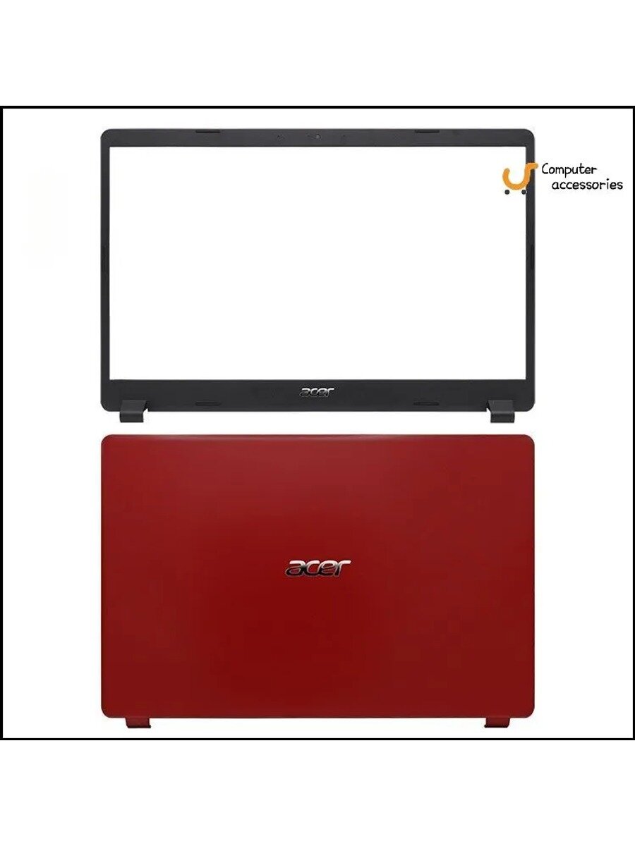 Передняя рама и задняя крышка ЖК Acer Aspire A315-54 A315-56 A315-42 N19C1 EX215-51 Красный