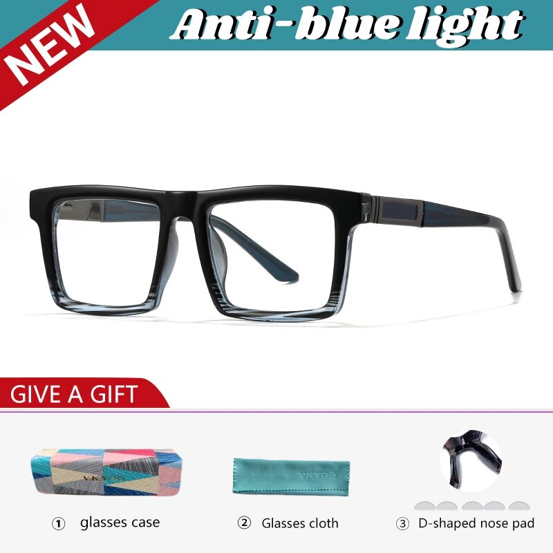 Мужские очки для чтения Anti-blue light, 60034-C6, +200