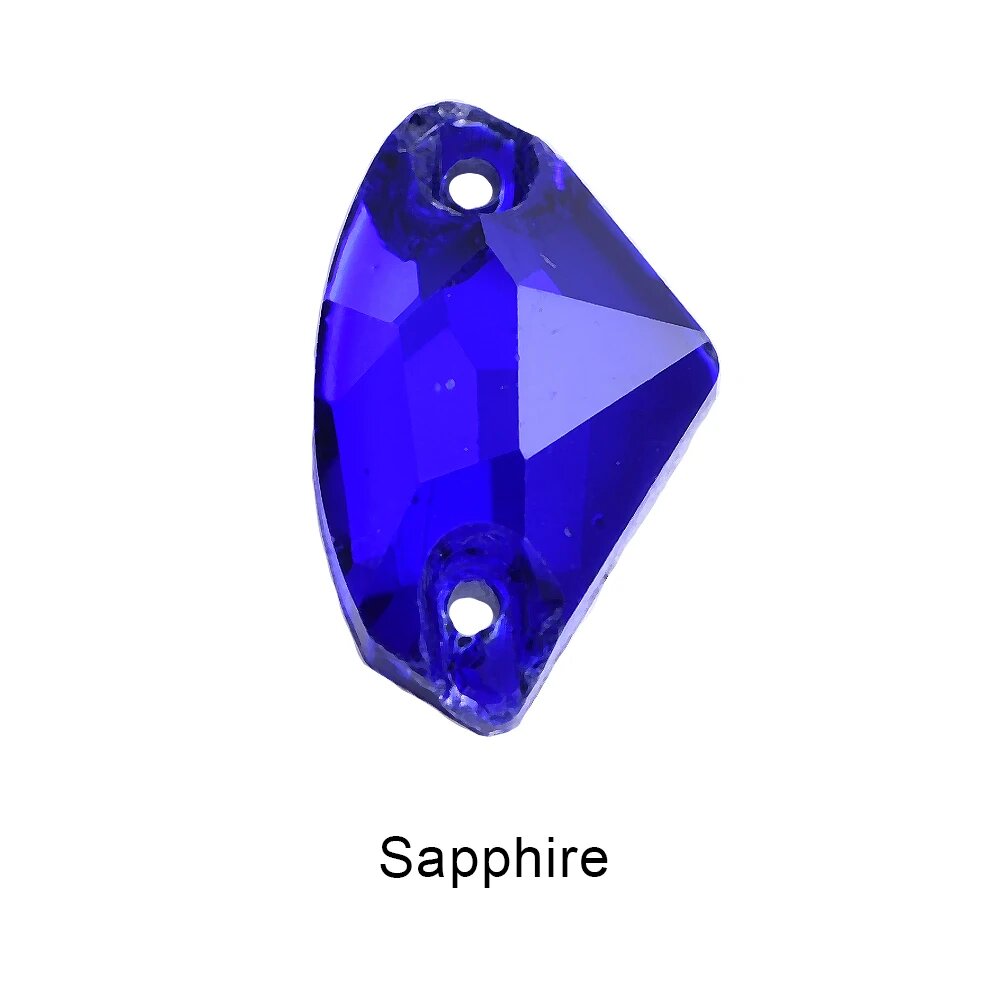 Стразы OLeeya Sapphire смешанной формы для пришивания