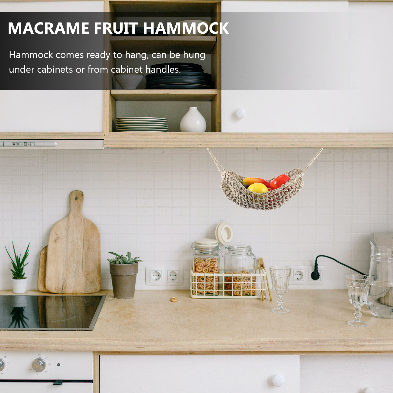 Macrame Держатель Для Фруктов Гамак Для Продуктов Игрушки 46cm