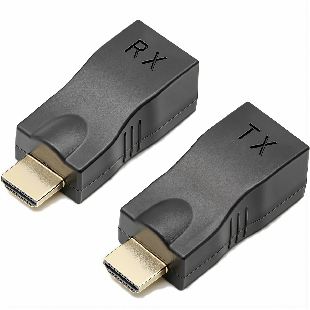 Компактный удлинитель HDMI через сетевой кабель на 60 метров для передачи видеосигнала между устройствами расположенными далеко друг от друга