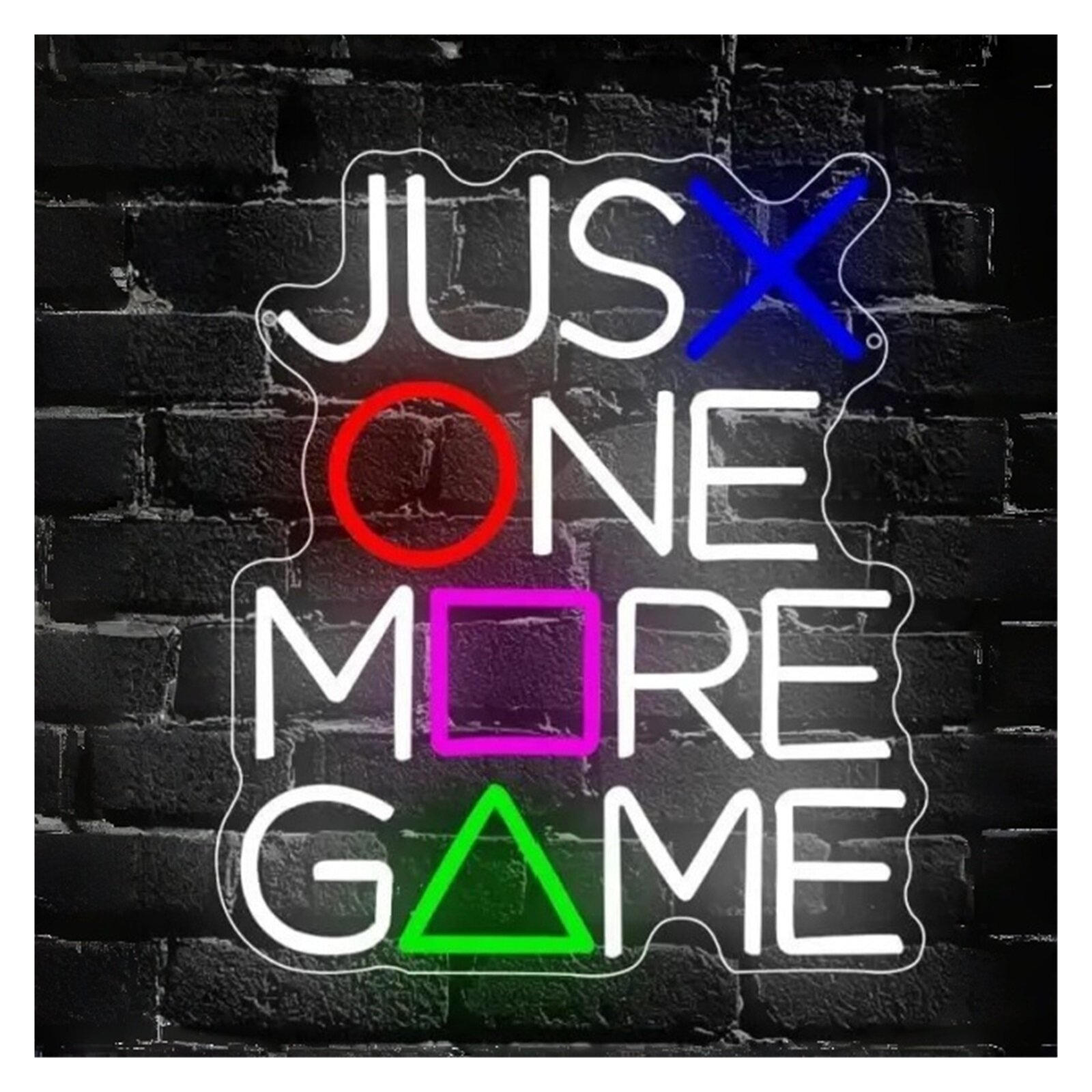 Just One More Game Неоновая Вывеска 37,5смx31,5см