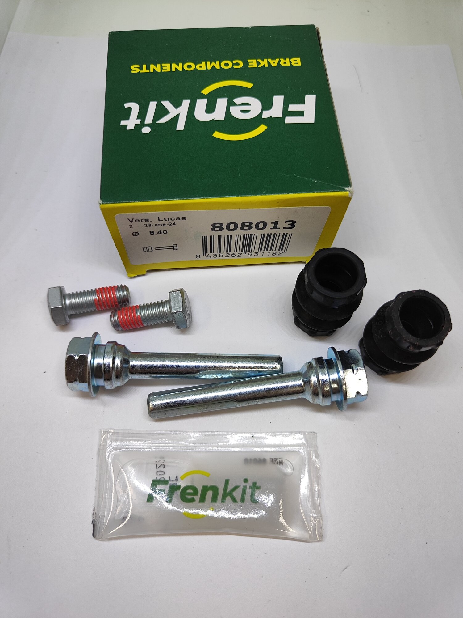 Направляющие переднего суппорта Renault Duster (Рено Дастер) 2011- Logan 07-, Nissan Note (E11) 06- Frenkit