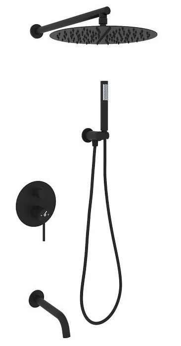 Душевой комплект Oliveeka Y OL-88939017-MB черный матовый