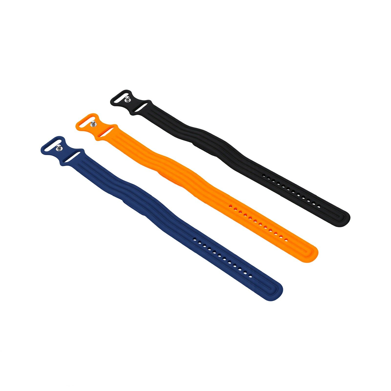 Спортивный ремешок из 3 предметов, подходящий для фитнес-трекера Fitbit Air, с петлевой лентой из мягкого силикона, с регулируемой устойчивостью к поту для занятий бегом в тренажерном зале