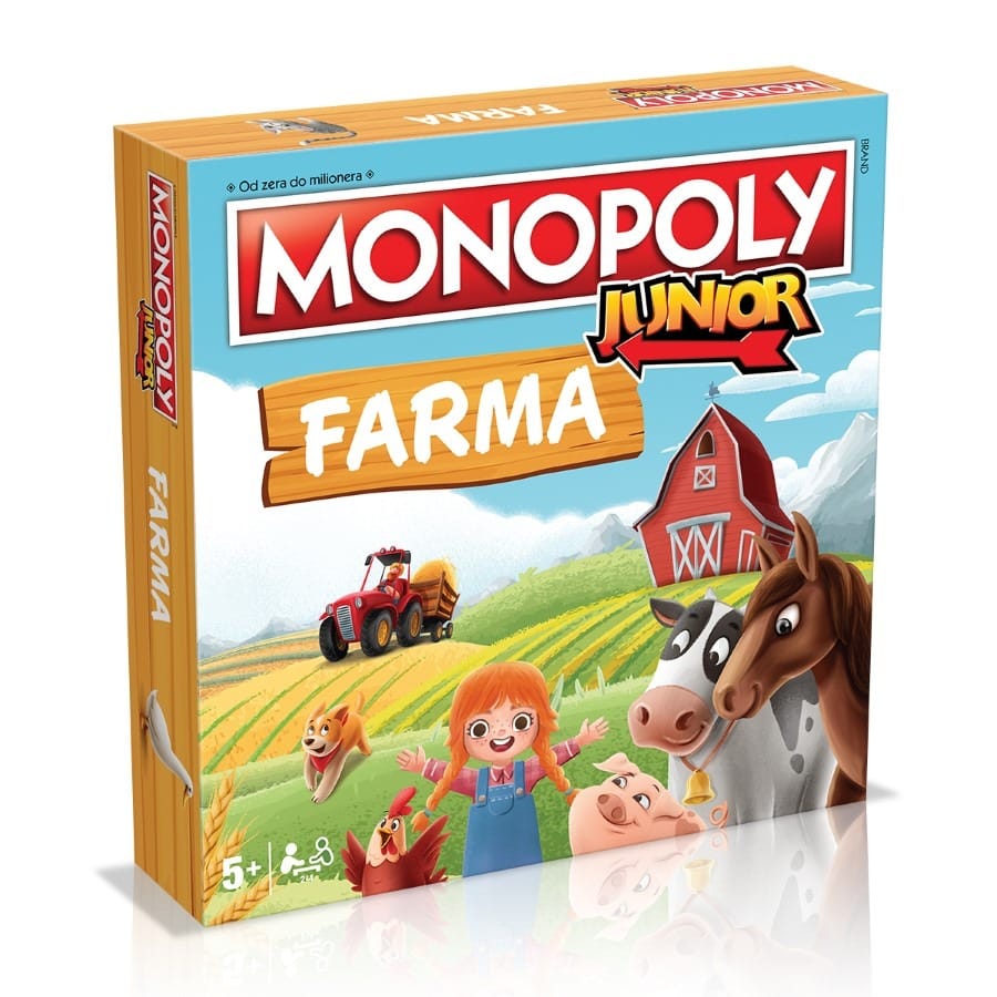 Настольная игра Monopoly Junior Ферма, экономическая игра для детей