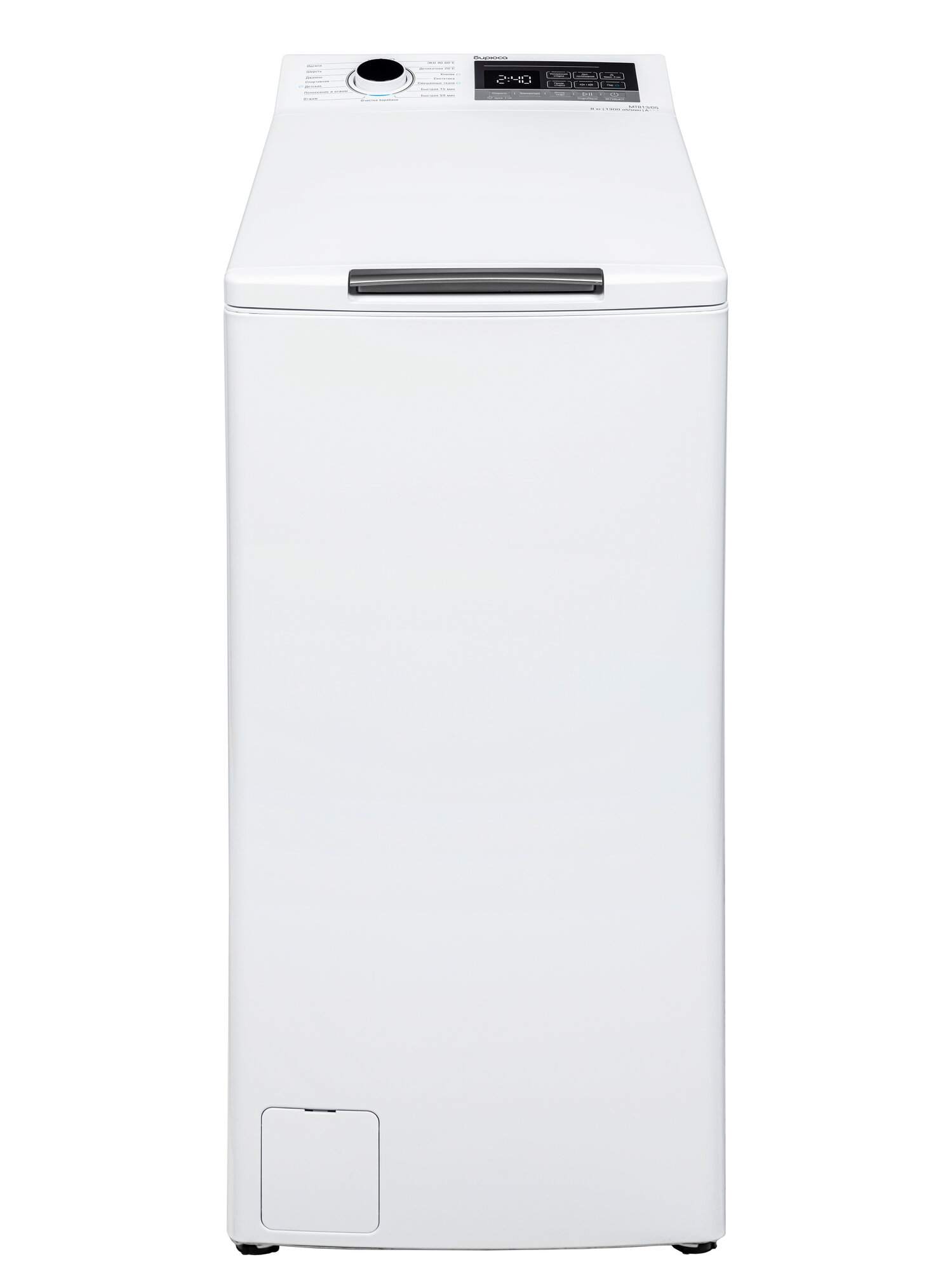 Стиральная машина вертикальная БИРЮСА WM-MT813/05 белый (8 кг, дисплей, пар, инвертор)