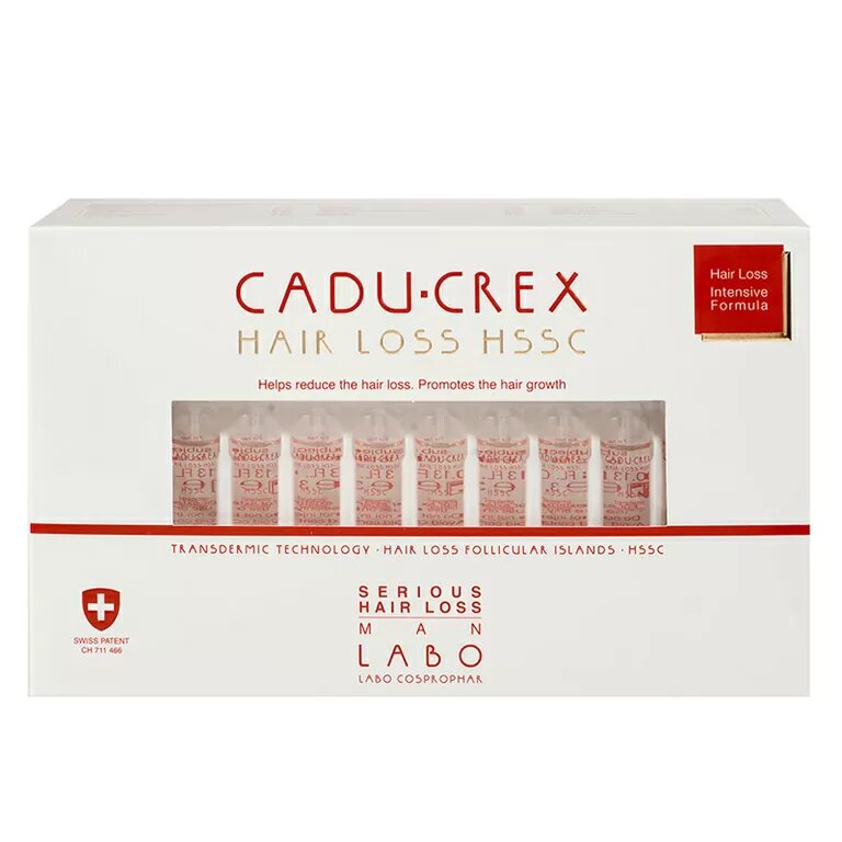 Crescina Ампулы для мужчин CADU-CREX HSSC Serious при серьезном выпадении волос 40 шт 40 шт