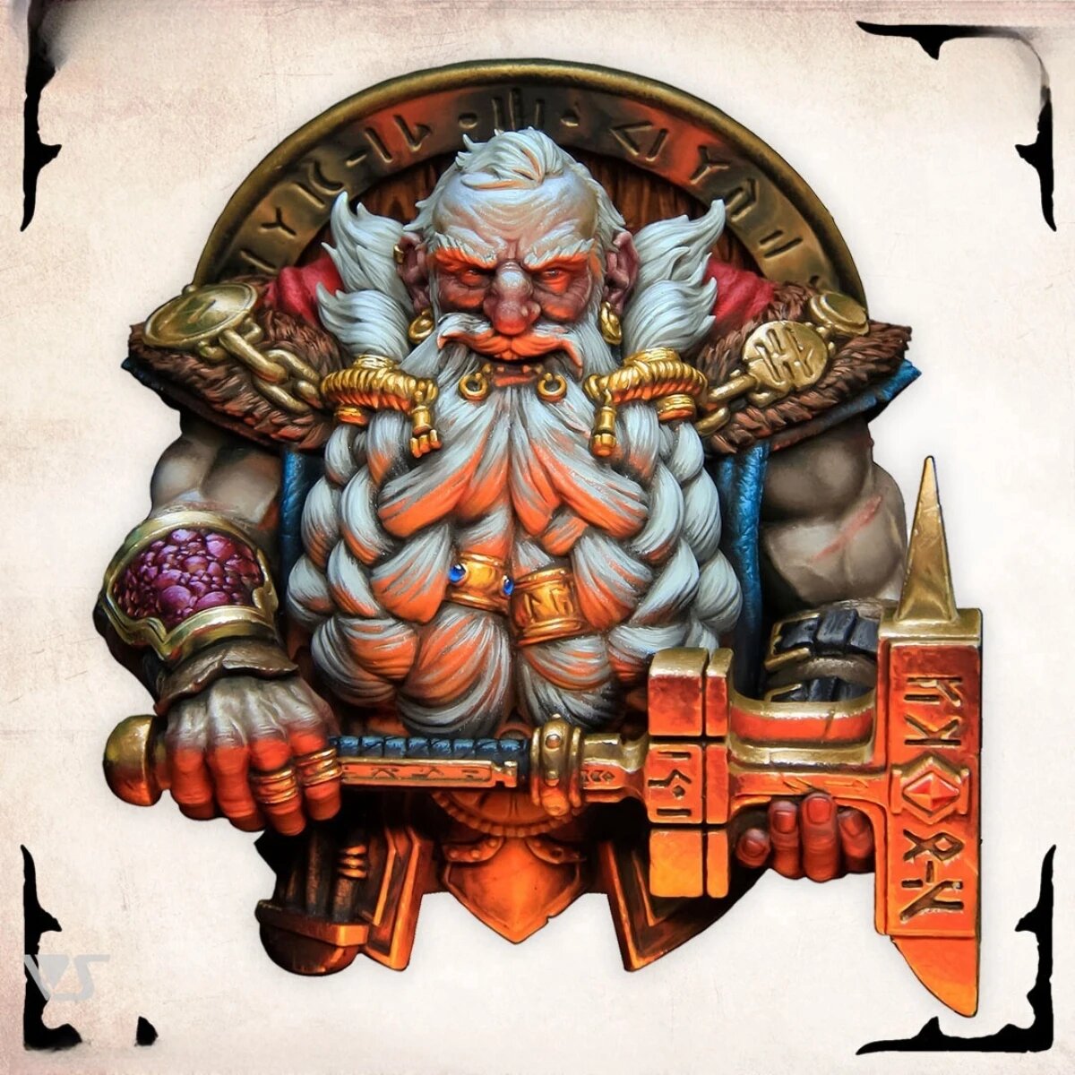 Набор для сборки модели MEEKLION MODEL 1/10 Dwarf Hammer Soldier