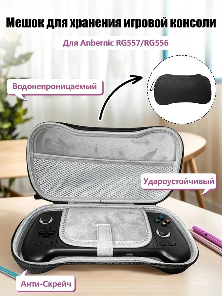 Сумка для переноски Anbernic RG557/RG556 чехол для хранения игровой консоли на открытом воздухе