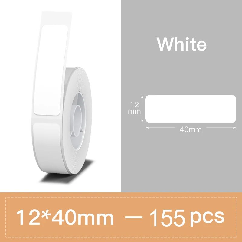 Самоклеящаяся термобумага Niimbot White 12-40mm