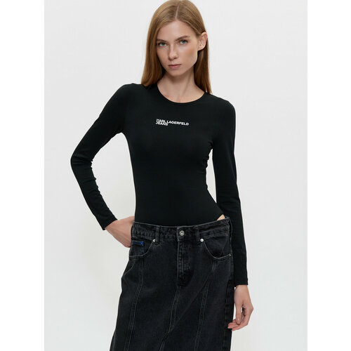 фото Боди бельевое karl lagerfeld jeans, размер xs, черный