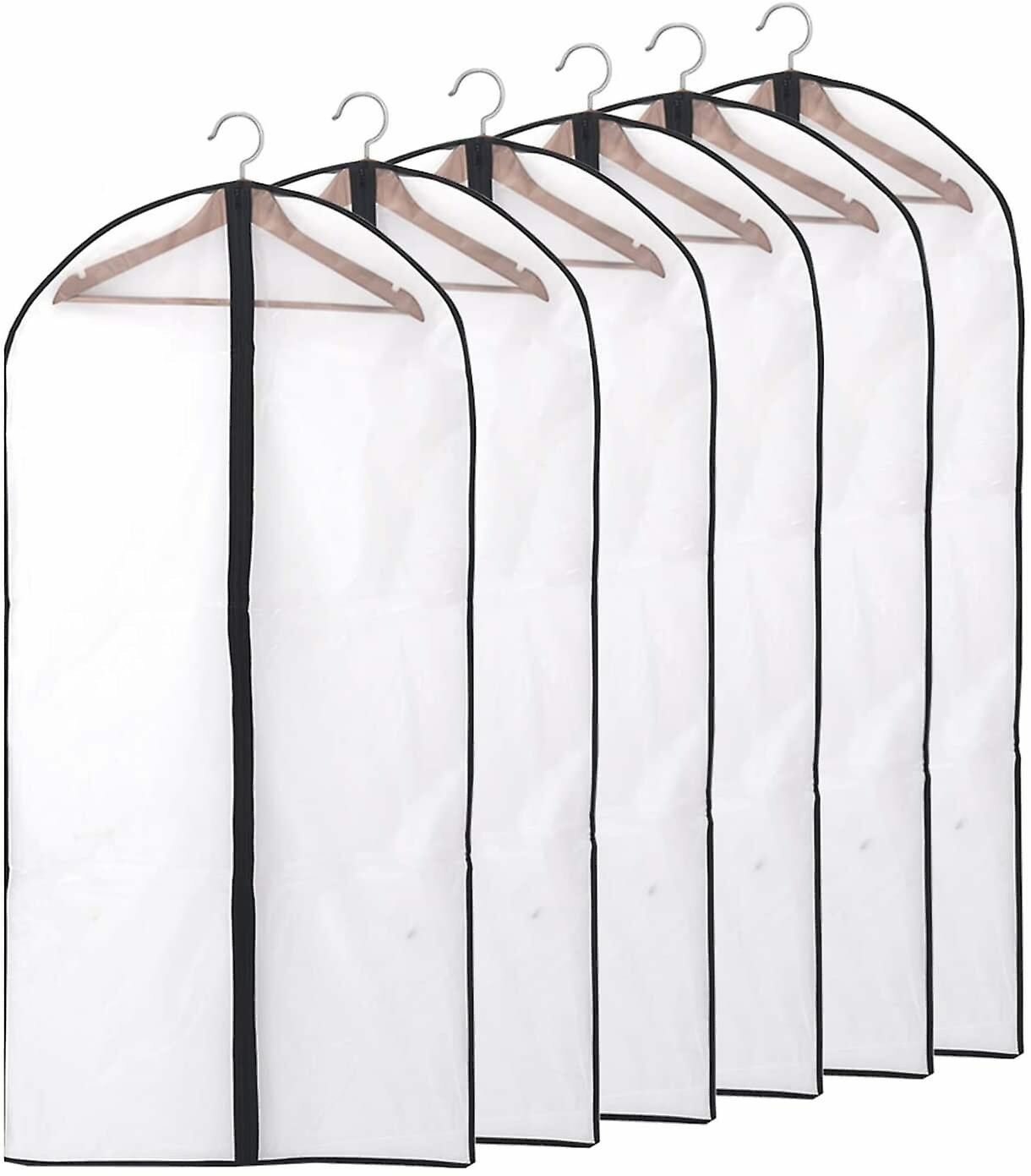 Niviy Kleidersack Lange 6 Stck Hochwertiger Kleiderscke, прозрачный 60x140 см A