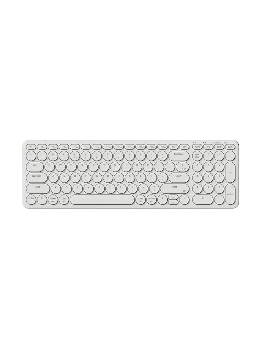 Keychron B4 Pro Ivory White, белый, беспроводная клавиатура
