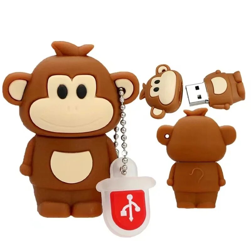 USB-флешка Коричневый Обезьянка 64ГБ
