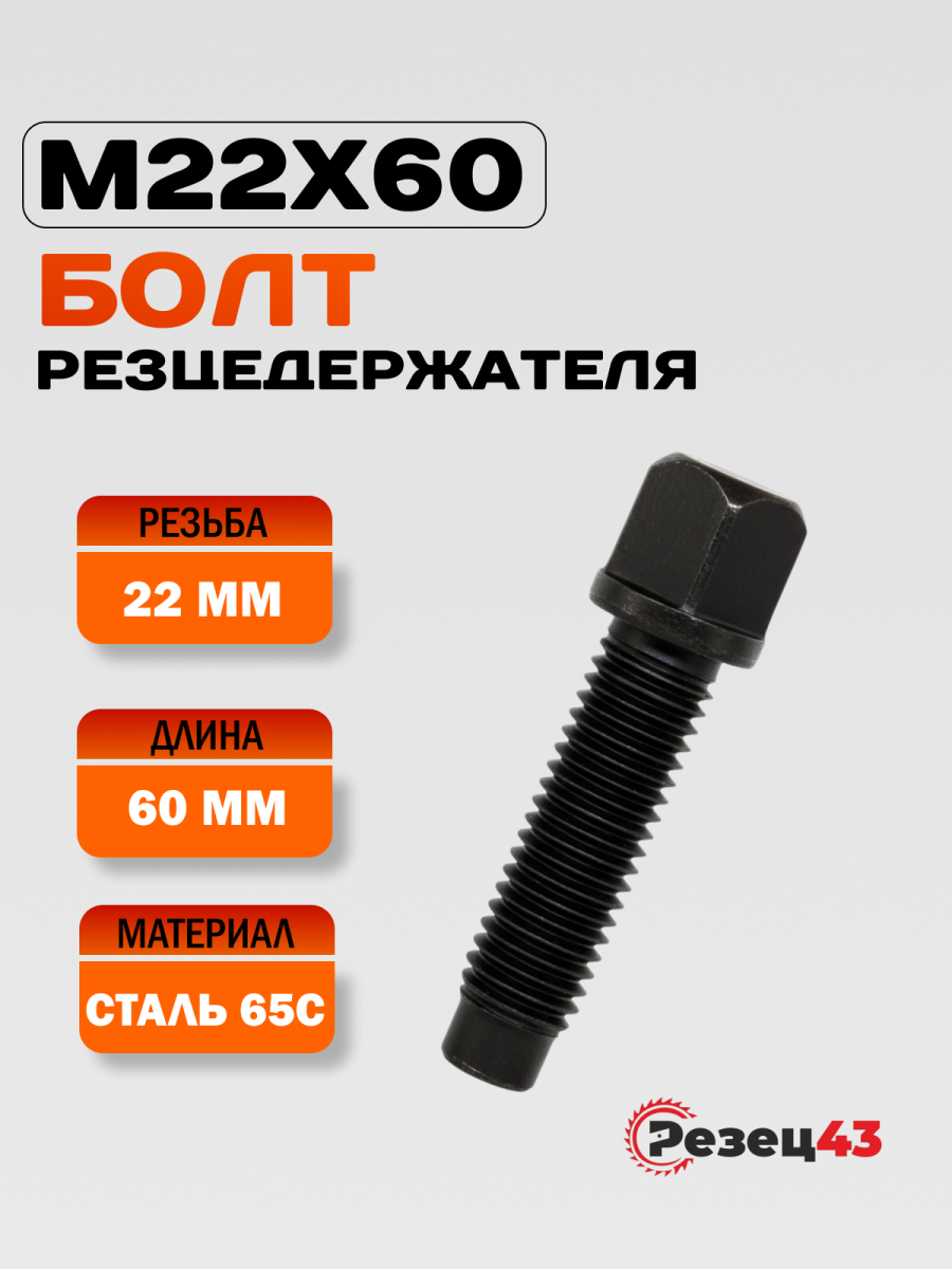 Болт резцедержателя M22x60