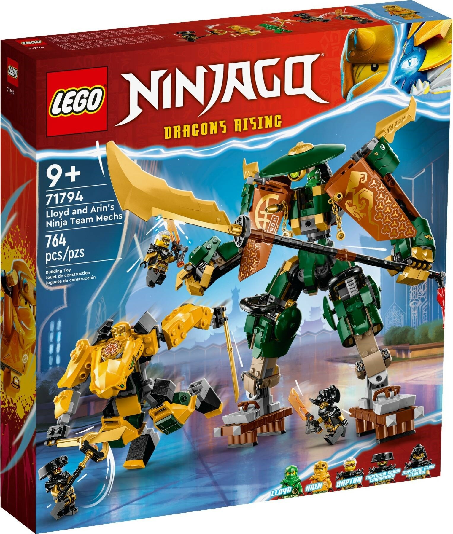 Конструктор LEGO Ninjago 71794 Роботы команды ниндзя Ллойда и Арин