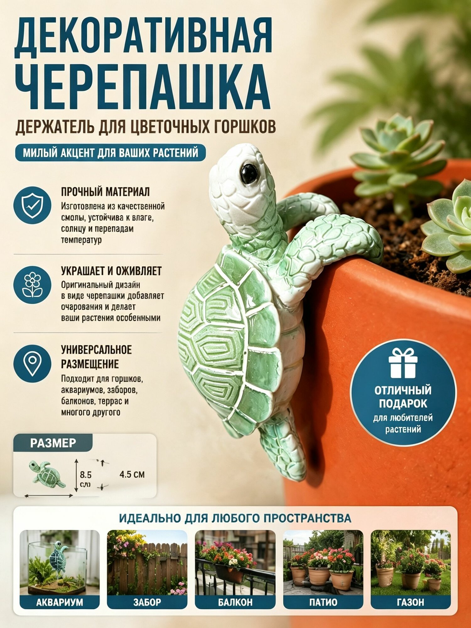 Фигурка для чайной церемонии, высота 10 см, длина 15 см
