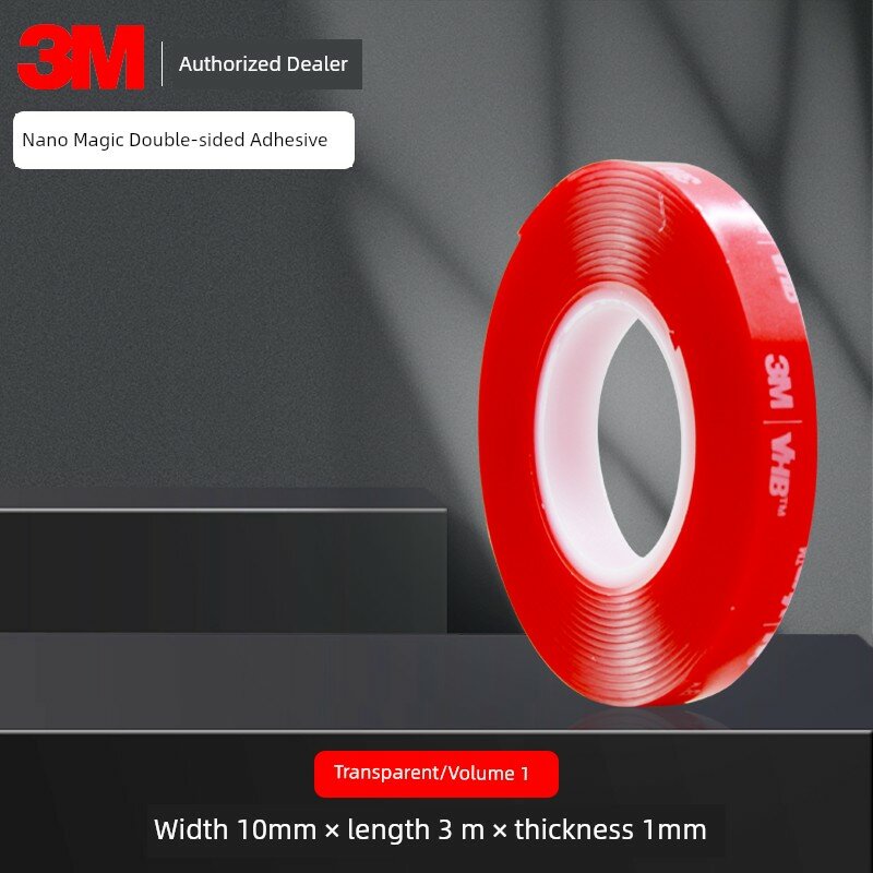 3M прозрачный двусторонний скотч, 10 мм x 3 м рулон, вырезаемая клеевая лента для Pop Mart, рукоделия и декора