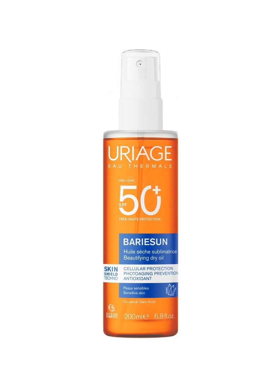 Урьяж Барьесан Сухое масло для красоты и сияния SPF50+, 200 мл (BARIESUN SPF50+ SUBLIM OIL)