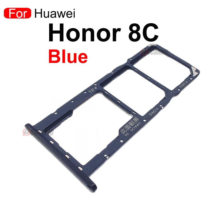 Держатель слота для Sim-карты для Huawei Honor 8C 8S запасная часть для ремонта Honor 8C--Blue