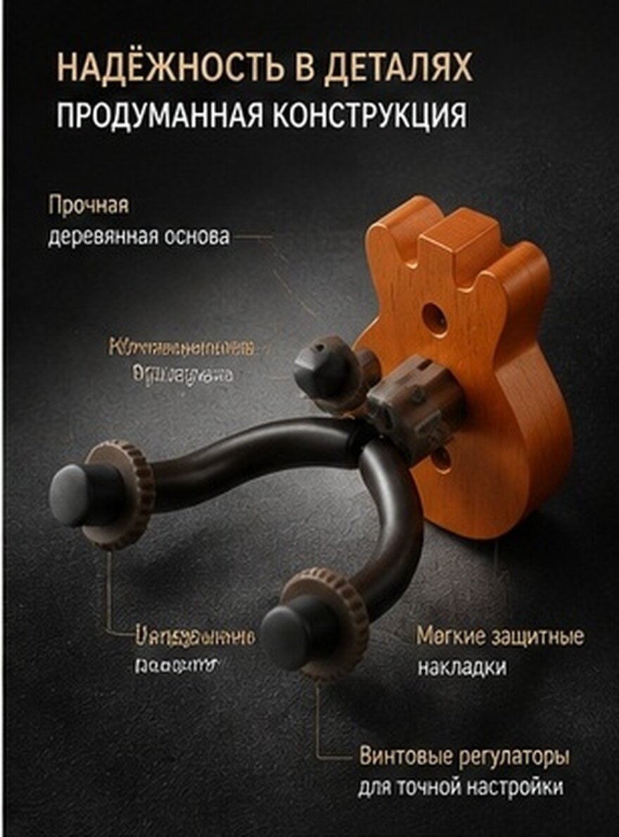 Держатель Для Гитары На Стену Устойчивая Подставка Для Укулеле И Скрипки 13.80X9.30X8.80Cm