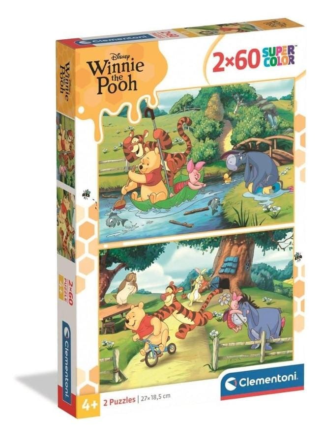 Пазл Clementoni Super Color "Винни-Пух", 2x60 элементов