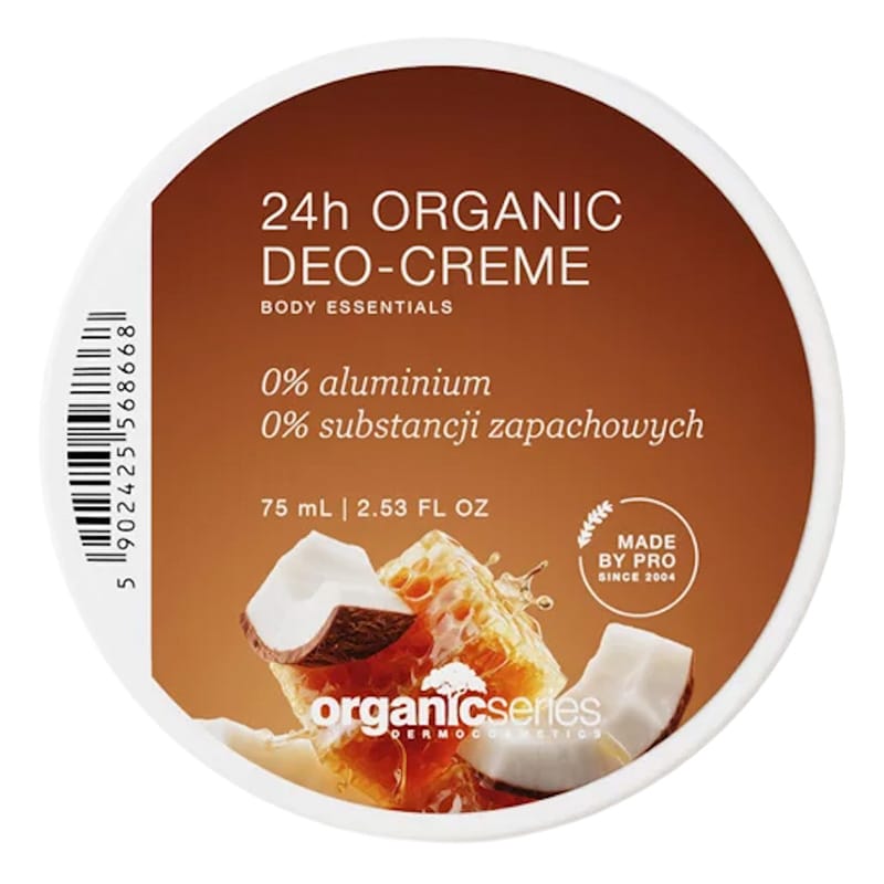 Дезодорант Organic Series 24h Organic Deo-Creme органический бальзам дезодорирующий для подмышек 24 часа 75 мл