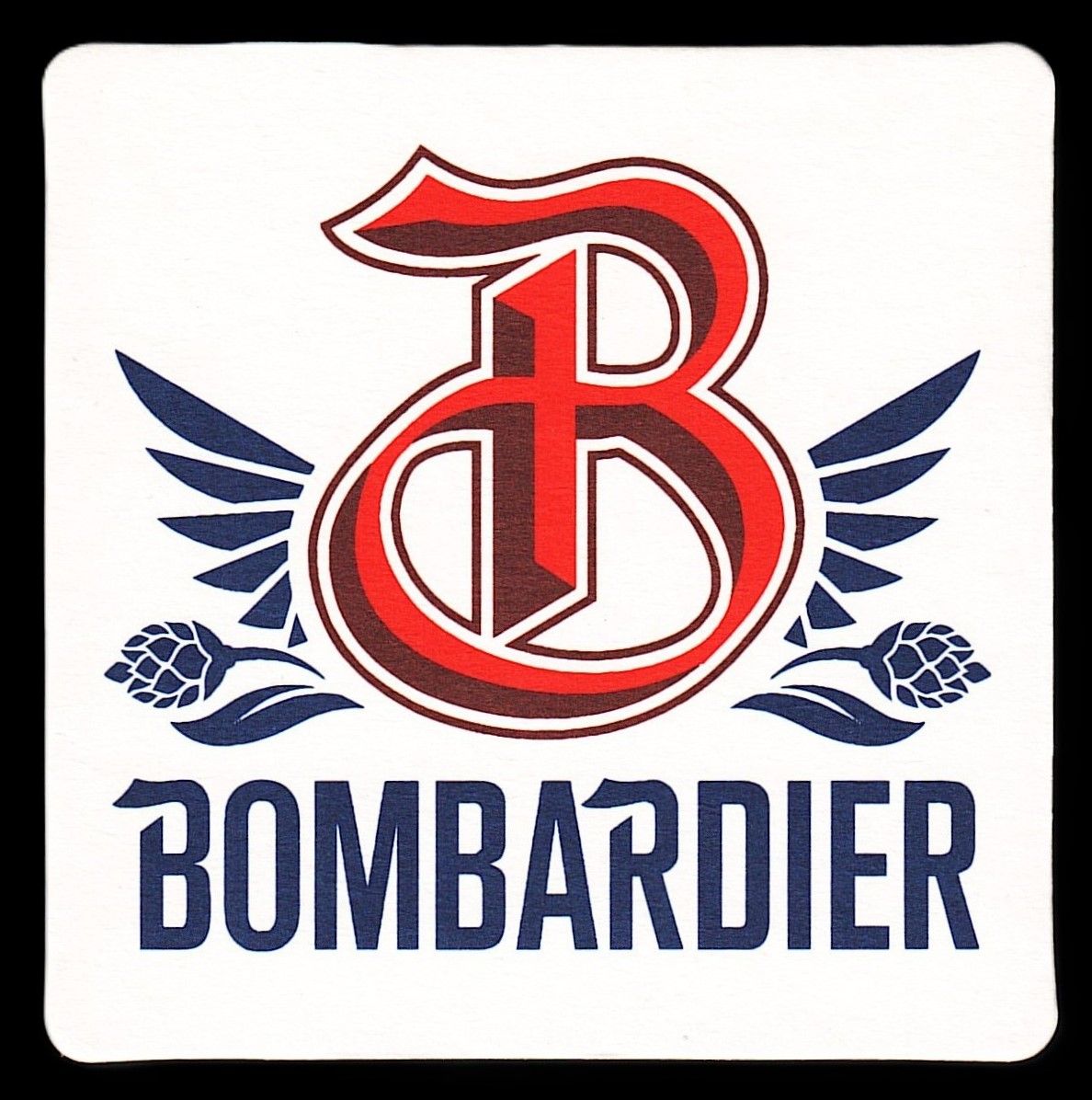 Бирдекель (костер) Bombardier Logo Англия (подставка под пивной бокал)