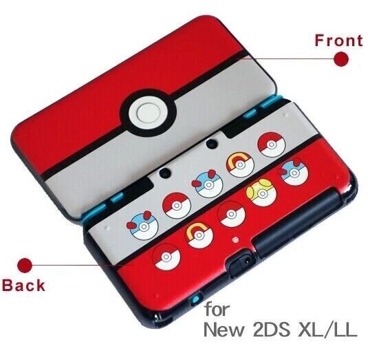 Чехол-оболочка с защелкивающимся креплением для Nintendo New 2DS XL/LL с двусторонним дизайном для защиты