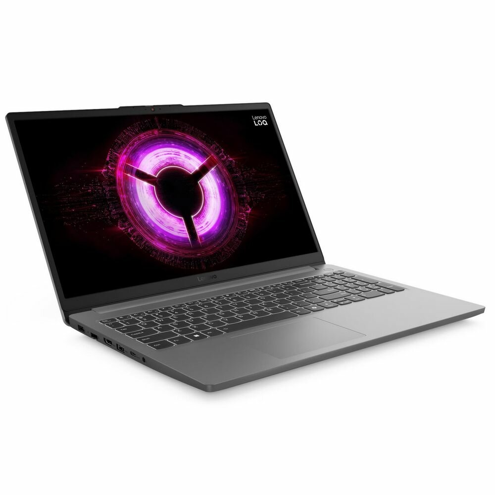 Ноутбук Lenovo LOQ 15ARP10E AMD Ryzen 7 170/16Gb (1*16 D5)/SSD512Gb/RTX4050 6Gb (65W)/15.6’’/FHD/1920x1080/144Hz/Win11 (SL English)/RJ-45/Luna Grey/1.8kg [LOQ 15ARP10E]