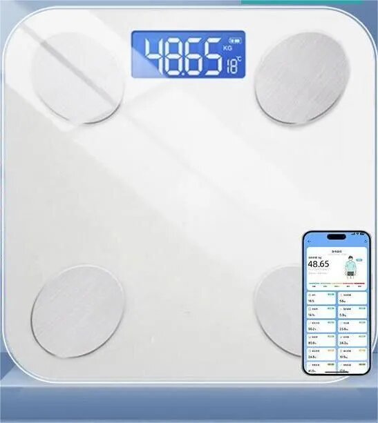 Напольные весы умные весы, нагрузка 150 кг, точность 10 г
