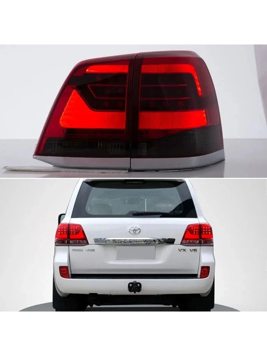 Фары автомобильные, 2 шт, арт. Тойота Ленд Крузер 200 2008-2015