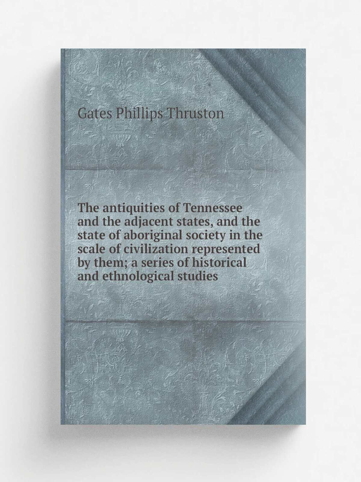 The antiquities of Tennessee and the adjacent states, and the state of aboriginal society in the scale of civilization represented by them; a series …