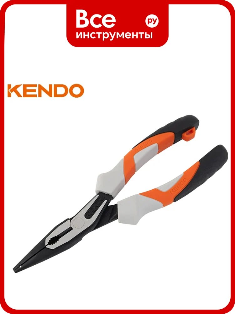 Тонкогубцы, KENDO, KENDO с высоким рычагом 180 мм/7" 10305, высококачественной стали, точечного захвата проволоки