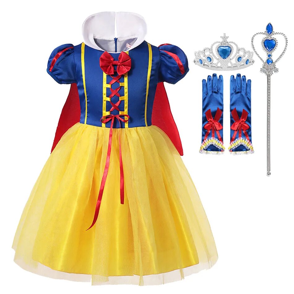 Детский карнавальный костюм Белоснежка MUABABY 3T, C