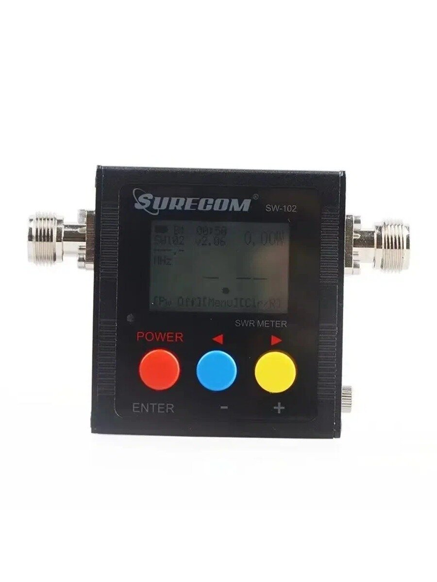 SURECOM SW-102 измеритель мощности, ксв метр, Разъем типа N, Цвет Черно-серый