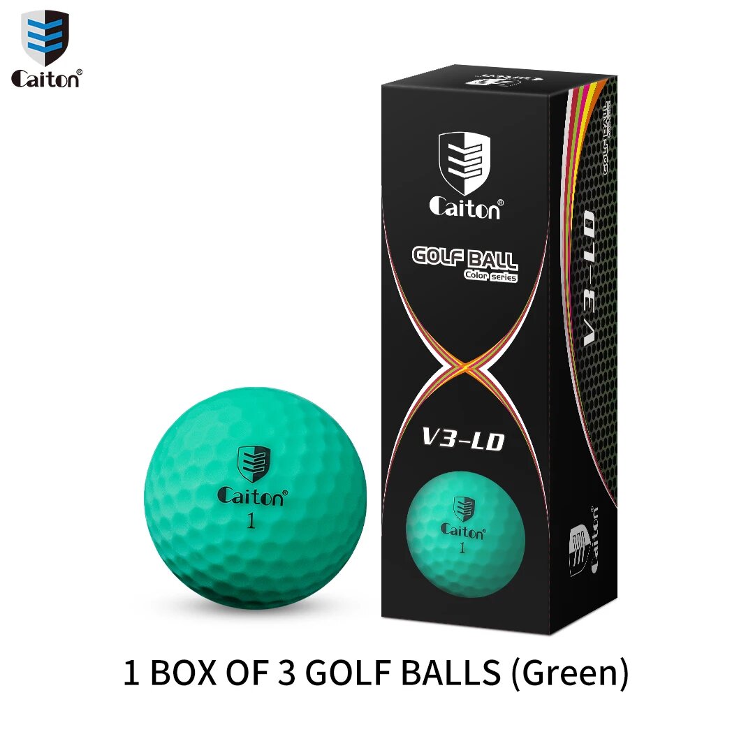 Матовые шарики для гольфа Caiton Pro-12 3 Balls (Green)