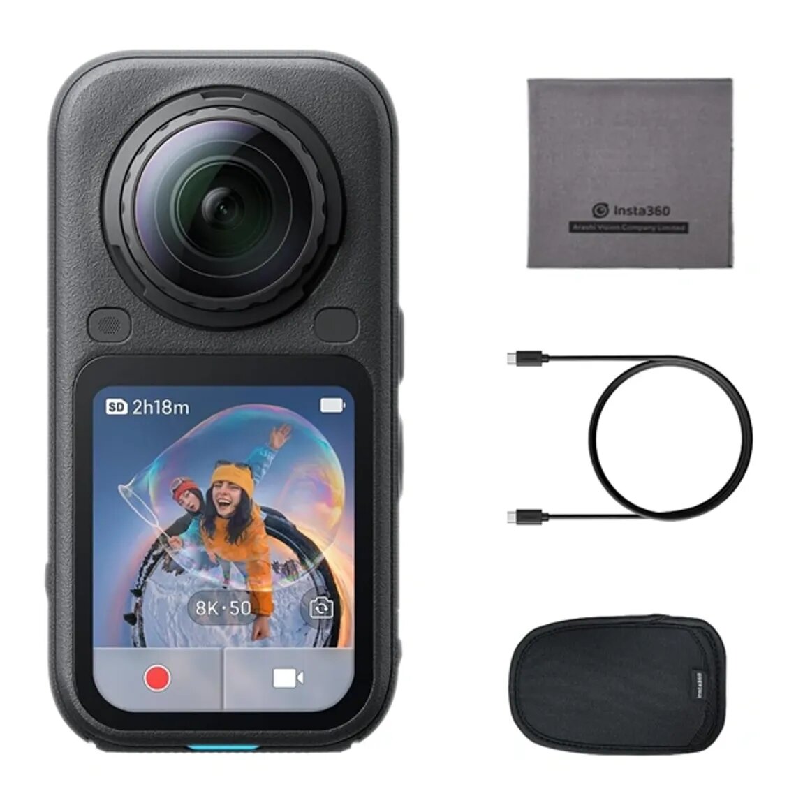 Экшн-камера Insta360 X6 Standart Bundle Midnight Black