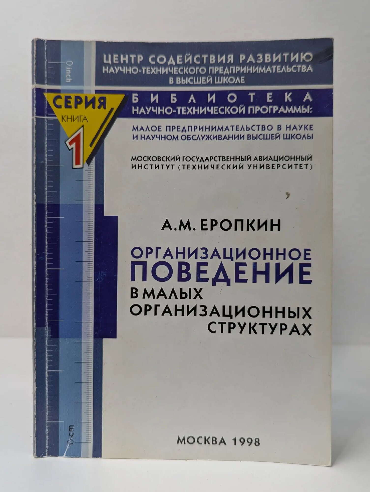 Библиотека научно-технической программы. Организационное поведение в малых организационных структурах Еропкин Андрей Михайлович 1998