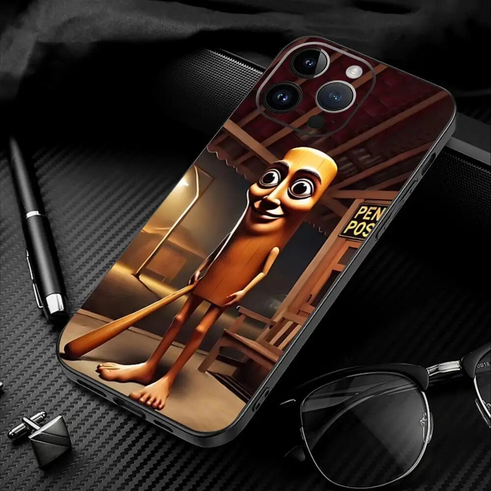 Модный чехол для телефона Tung Tung Sahur для iPhone 18, 17, 16, 15, 14, Коричневый, -1, iPhone 13