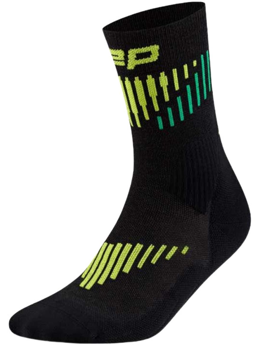 Гетры компрессионные Cep CEP compression socks, черный/зеленый — фото 1