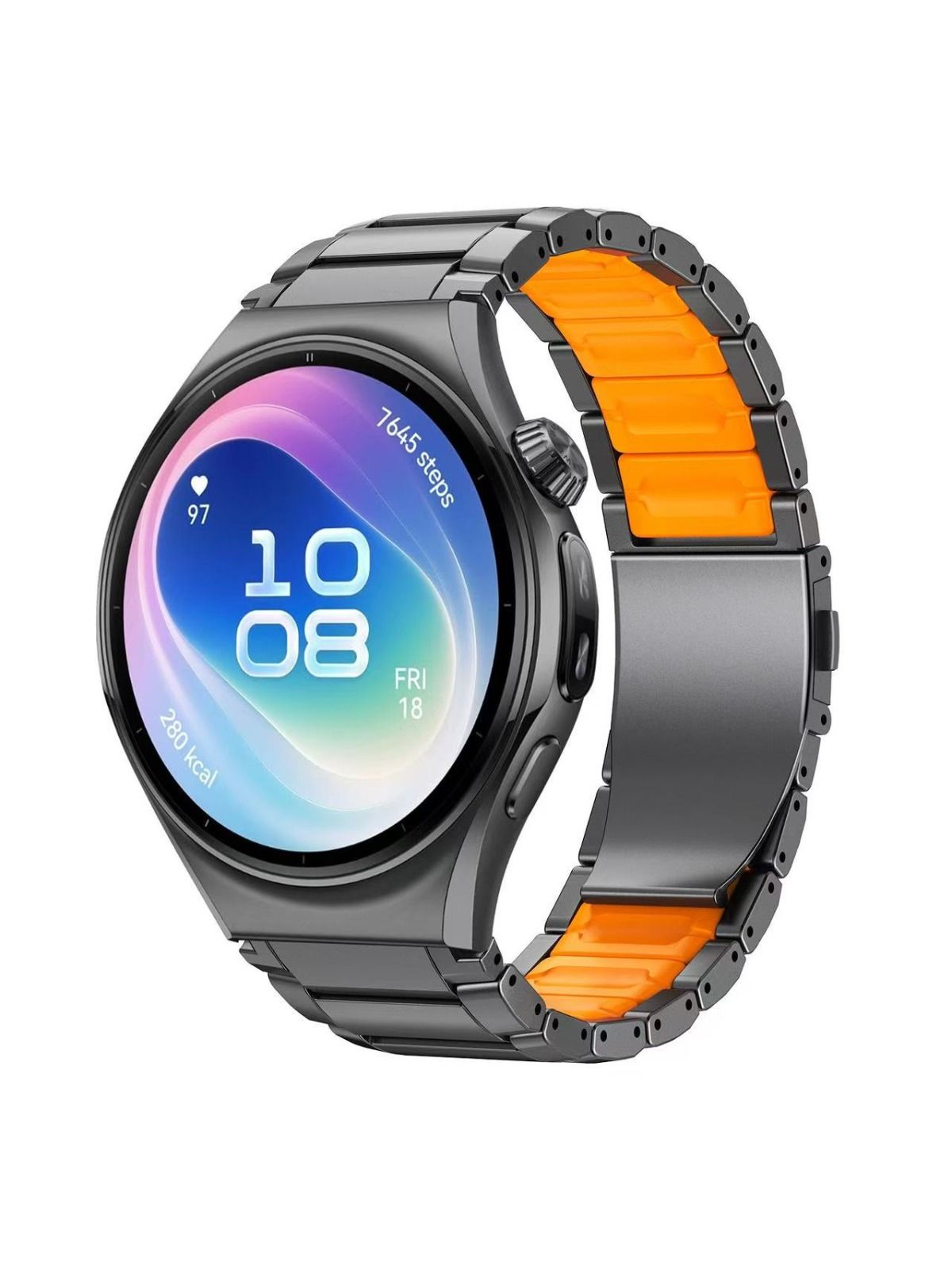 Стальной ремешок GA с магнитной застёжкой для Huawei Watch 6 Pro 46 мм премиальный металлический браслет