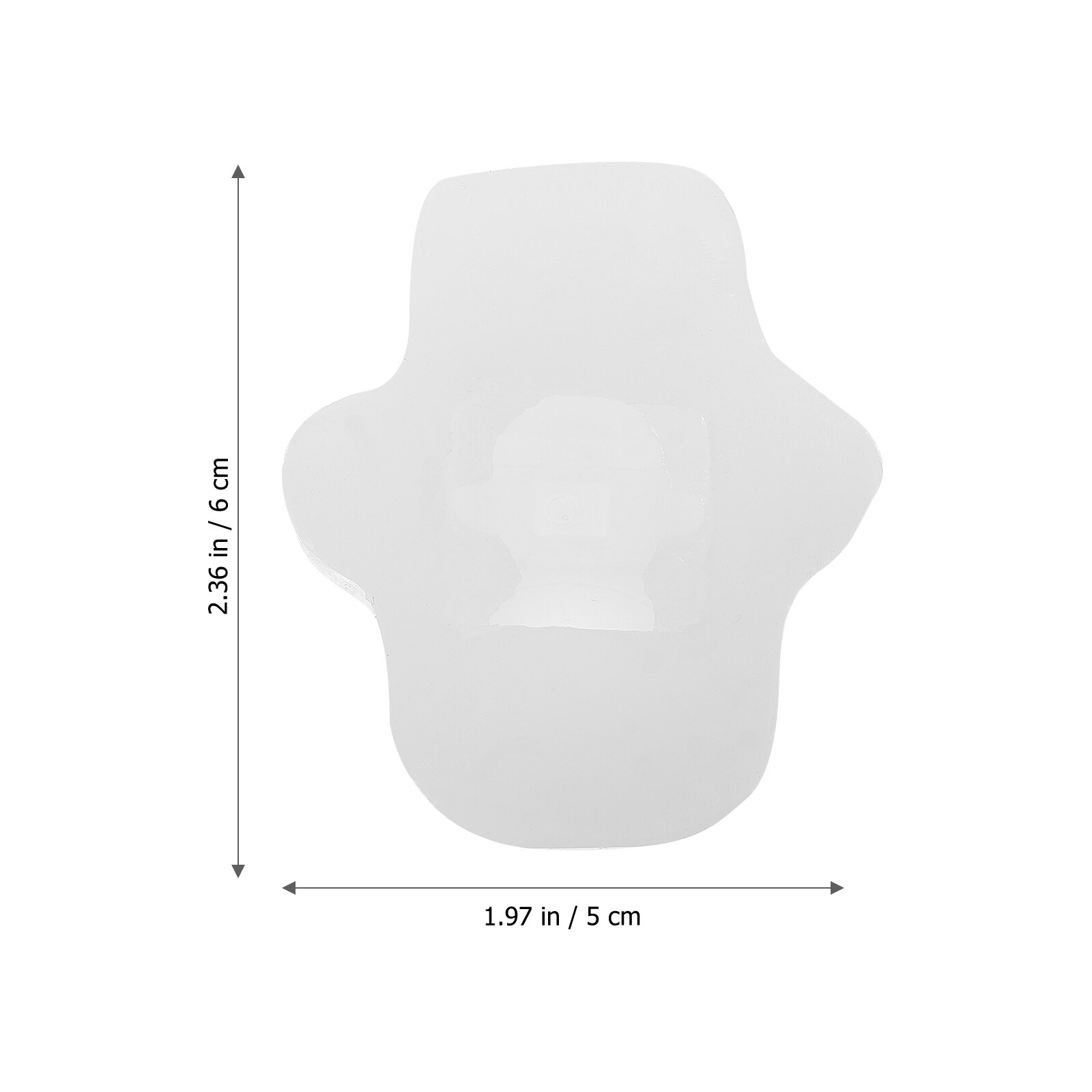 Силиконовая Форма Для Свечей В Forme Астронавта 1 Шт Размер 6X5X3Cm