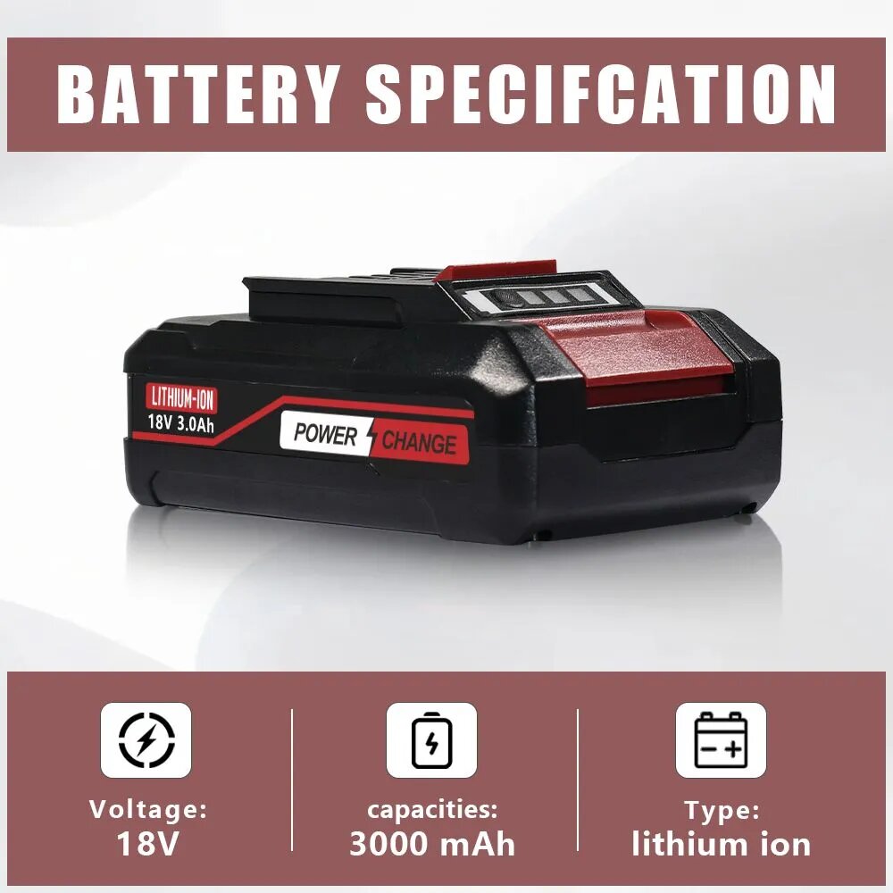 Для EINHELL TE18 18V 3Ah литий-ионная батарея для EINHELL EIN18C2 18V батарея Power X-change PX-BAT4 4511396 4511437 Электроинструменты