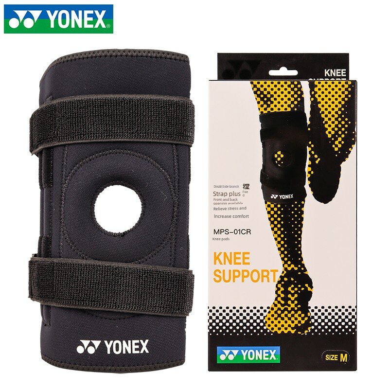 YONEX MPS-01CR Коленный бандаж для бадминтона, тенниса, велоспорта, бега, фитнеса и походов - Размер M