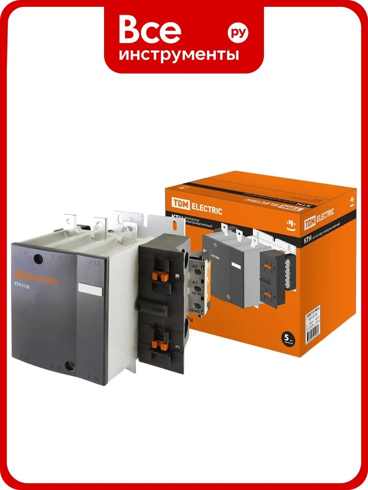 Контактор TDM ELECTRIC КТН-5150 150А 230В/АС3 SQ0710-0003