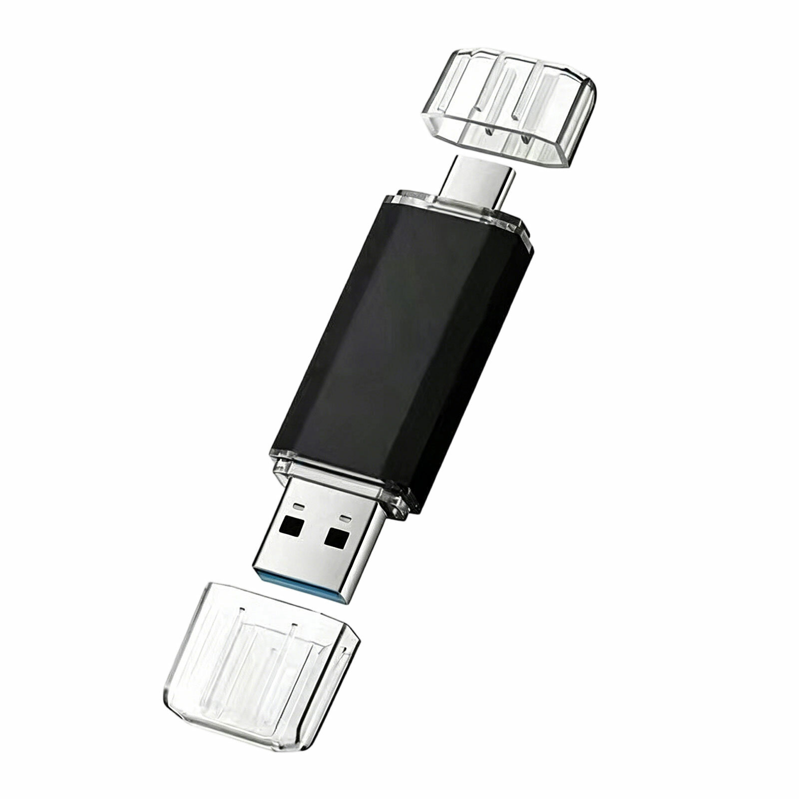 Флеш-накопитель 16ТБ с USB C и USB A, Металлический Корпус