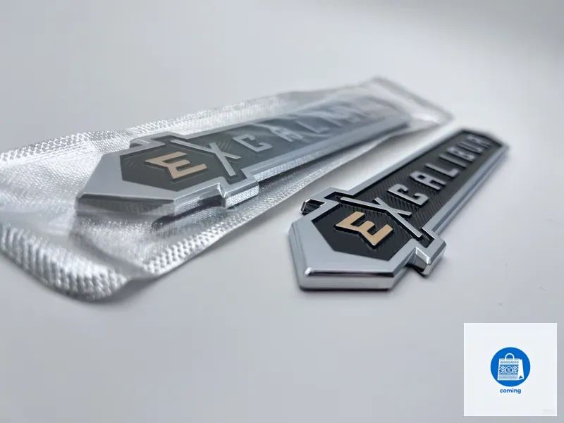 Комплект ( 2 эмблемы ) эмблема EXCALIBUR на задние стойки для Toyota Land Cruiser / значки, шильдики, надписи