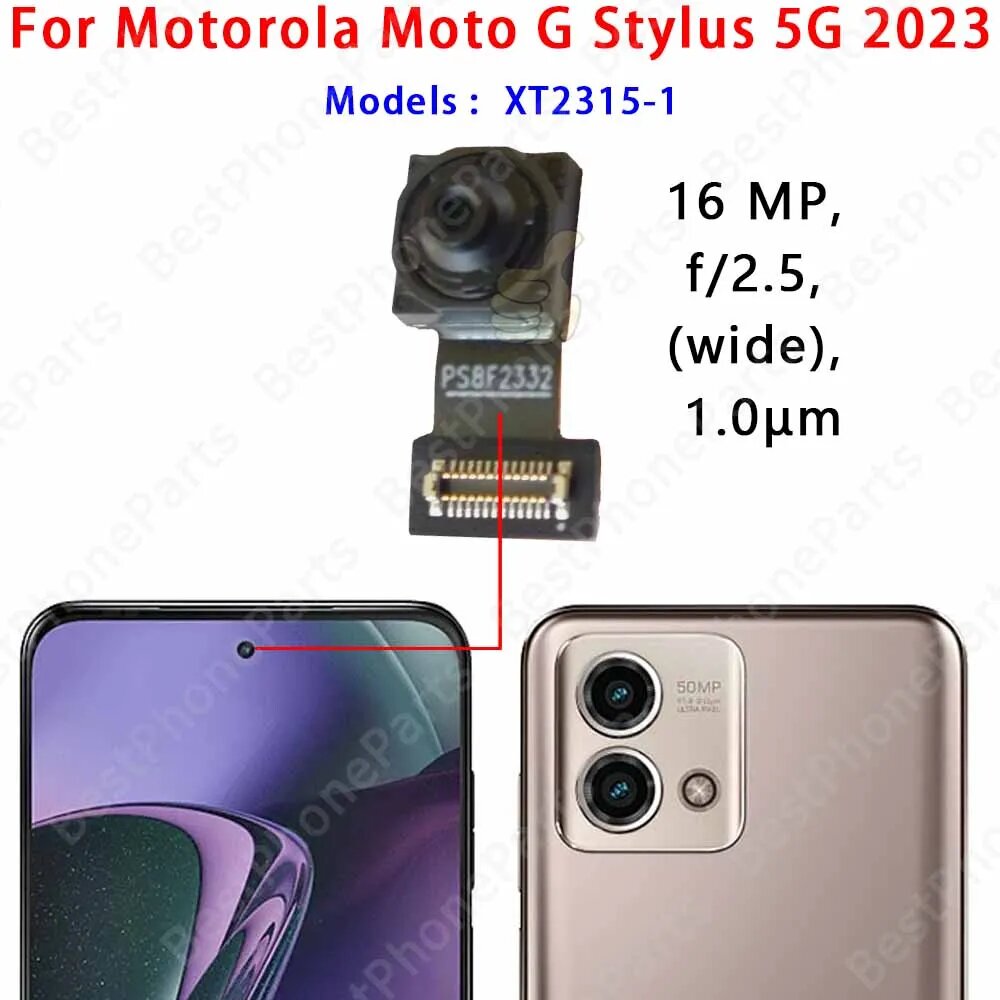 Передняя и задняя камера для Motorola Moto G Stylus 5G 2021 2022 2023, модуль G Stylus5G2023 Front